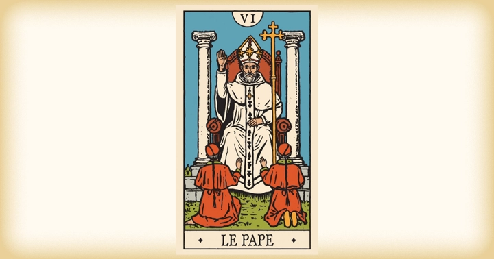 「教皇」のカードの一例